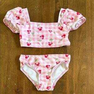 Disney Pink and White Toddler Swim set